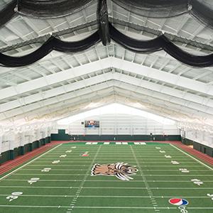 Interior view of fieldhouse